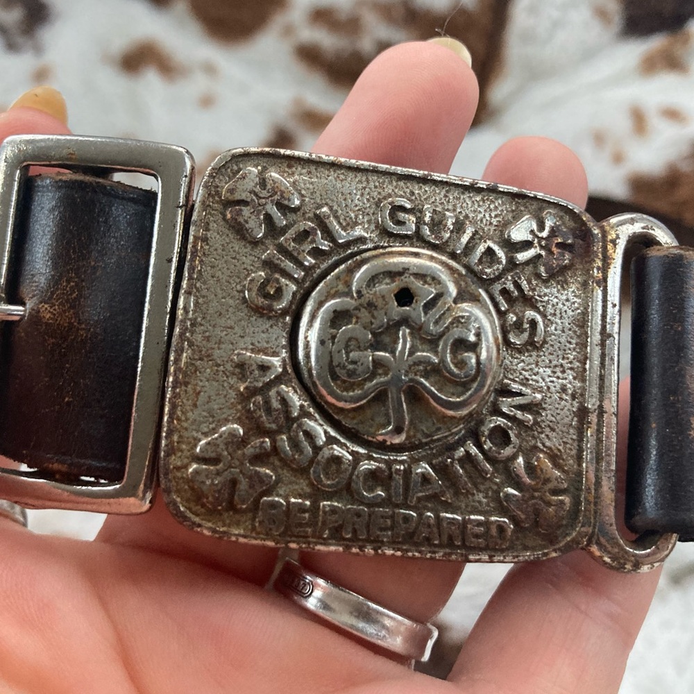 Vintage Girl Scout Belt🤎🤎🤎